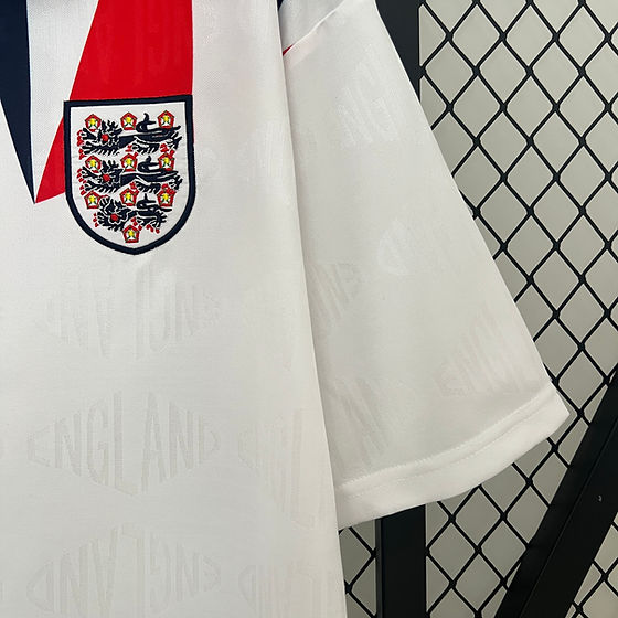 Camisa Inglaterra Retro Home 1992 Torcedor Masculina