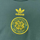 Camisa Celtic Origens Adidas Torcedor Masculina Verde, design clássico inspirado nas raízes do Celtic, conforto e tradição do futebol escocês.