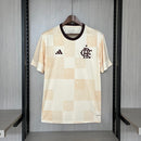 Camisa flamengo Pré Jogo 2024/25 Adidas Torcedor Masculina - bege