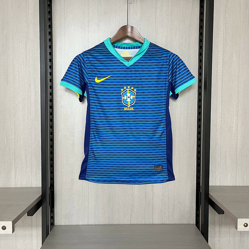 Camisa Brasil Away (2) 2024/25 Torcedora Feminina oficial, cores do uniforme alternativo, escudo bordado, tecido leve e respirável
