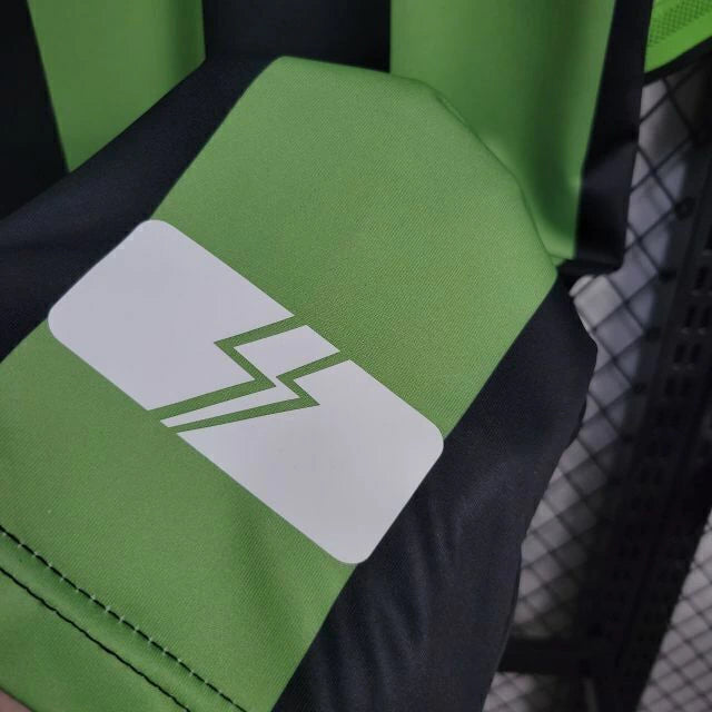 Camisa América Mineiro Home 2024/25 Adidas Torcedor Masculina verde e preta com escudo do América 
