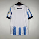 Camisa Real Sociedad Home I 2023/24 Torcedor Masculina - Branca e Azul