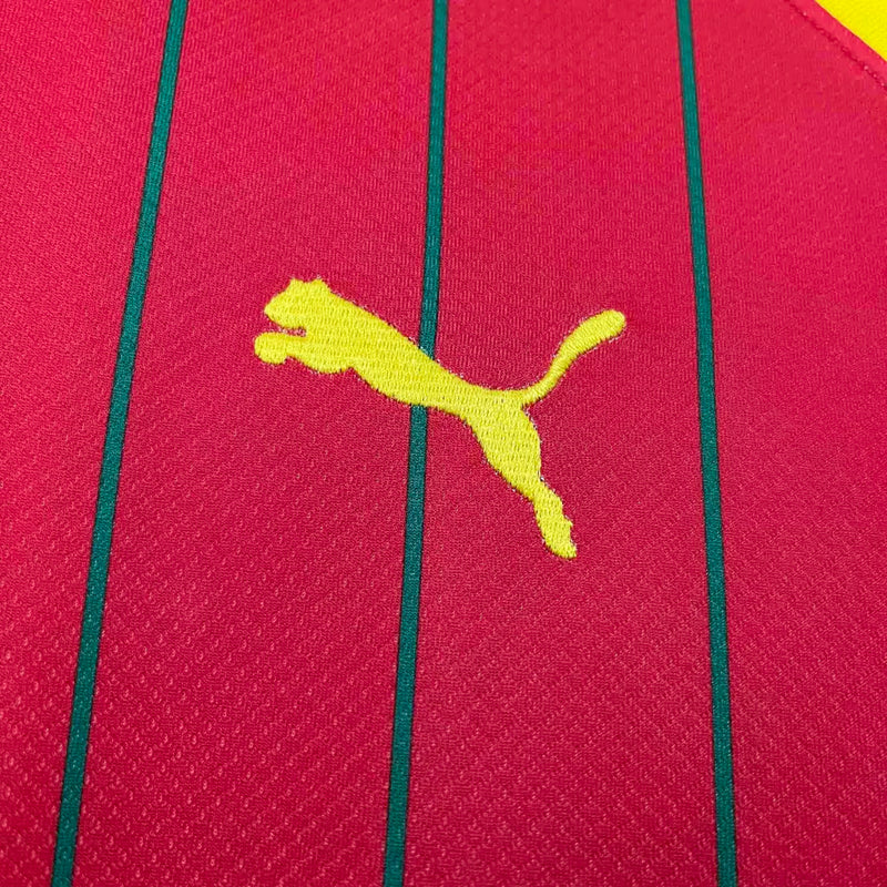 Camisa Guiné Home I 2024/25 Puma Torcedor Masculina - Vermelha
