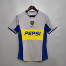 Camisa Boca Juniors Away II 2001/02 Nike Retrô Masculina - Cinza