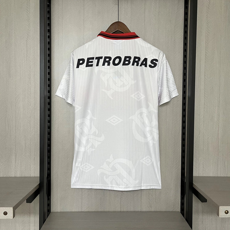 Camisa Flamengo Retrô II 1997 Lubrax Torcedor Masculina -  Branco