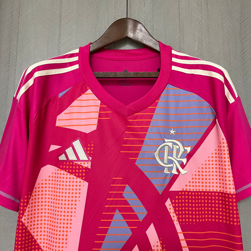 Camisa flamengo goleiro 2025/26 Adidas torcedor masculina - Rosa