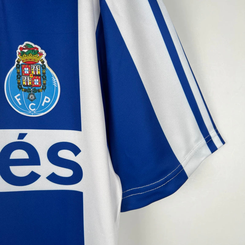 Camisa Fc Porto Retrô Home 1990/93 Torcedor Masculina - Azul/Branco