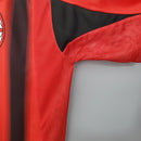Camisa AC Milan Home I 2004/05 Adidas Retrô Masculina - Vermelha e Preta