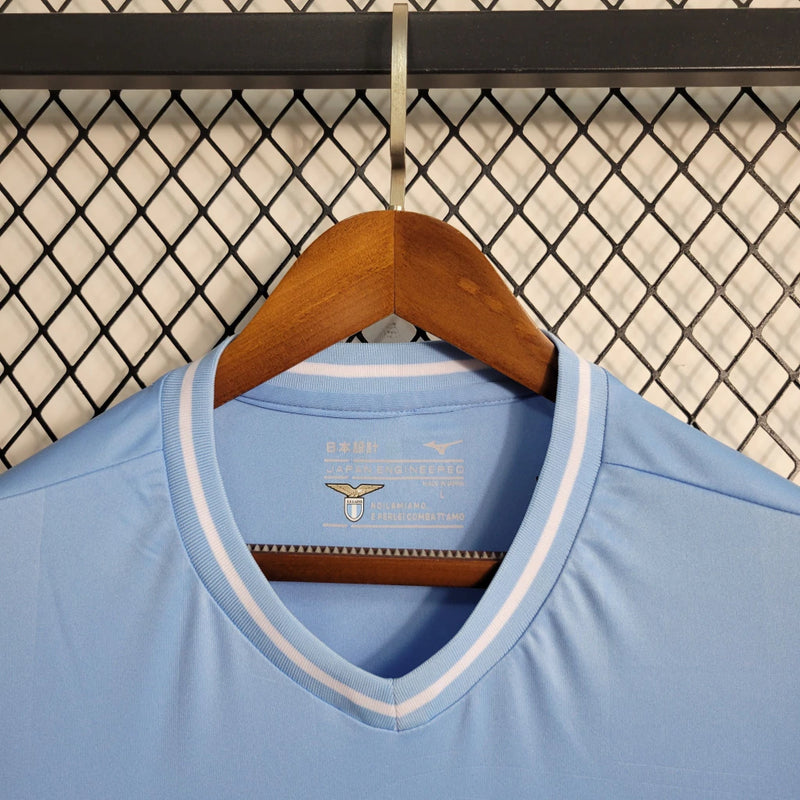 Camisa Lázio Home (1) 2023/24 Mizuno Torcedor Masculina