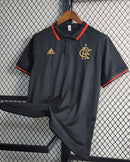 Camisa Polo Flamengo 2023/24 Adidas Torcedor Masculina - preta