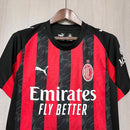 Camisa AC Milan Home I 2025/26 Puma Torcedor Masculina - Preta e Vermelha