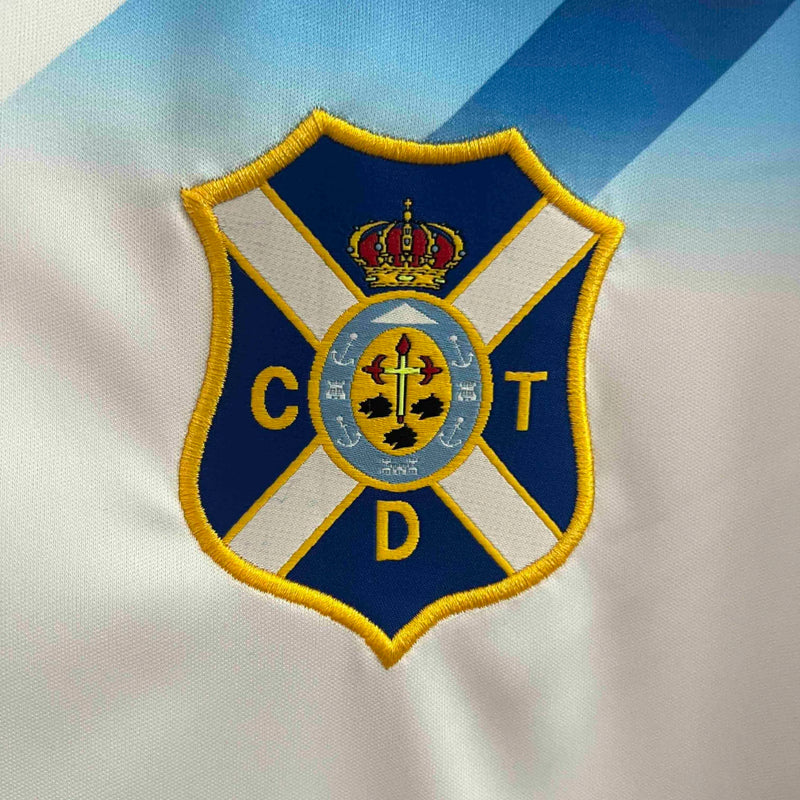 Camisa Tenerife Home I 2024/25 Hummel Torcedor Masculina - Branca