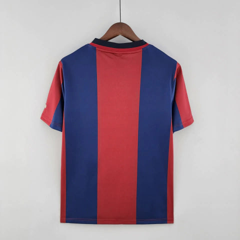 Camisa Barcelona Home I 1998/99 Nike Torcedor Masculina - Grená e Azul