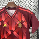 Kit Infantil Alemanha Away II 2025 Adidas preto e vermelho com camisa, short e meião - moda futebol para crianças