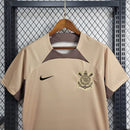 Camisa Corinthians Treino 2024/25 Nike Torcedor Masculina - bege