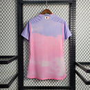Camisa Japão Away II 2023/24 Adidas Torcedora Feminina Rosa – uniforme alternativo da seleção japonesa em tecido leve com tecnologia AEROREADY, disponível do tamanho PP ao GG, ideal para torcedoras, treinos e coleção.