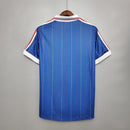 Camisa França Retrô 1982 Home torcedor masculina - Azul
