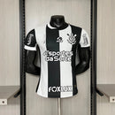 Camisa Corinthians third 2024/25 Nike jogador masculina com patrocínioa, modelo na corda alternativo, com escudo termo transferido, logo de patrocínadores e design tecnologico da versão de jogo