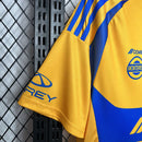 Camisa Tigres Home I 2024/25 Adidas Torcedor Masculina Amarela, uniforme vibrante, escudo bordado, tecido leve e respirável, conforto e estilo para torcedores"