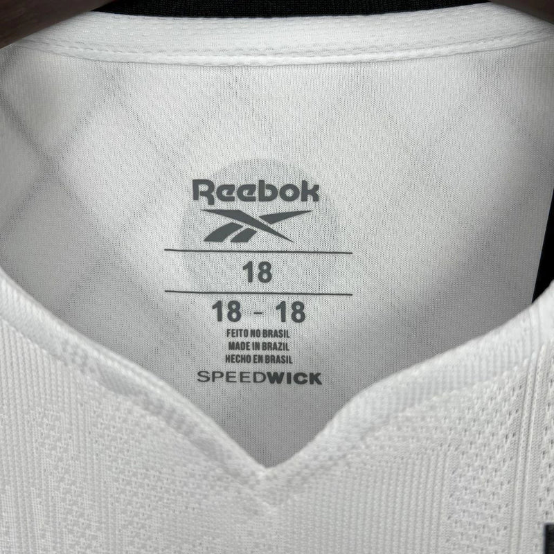 Kit Infantil Botafogo Third (3) 2024/25 Reebok – uniforme completo com camisa, shorts e meião para crianças, design moderno, tecido confortável e escudo bordado