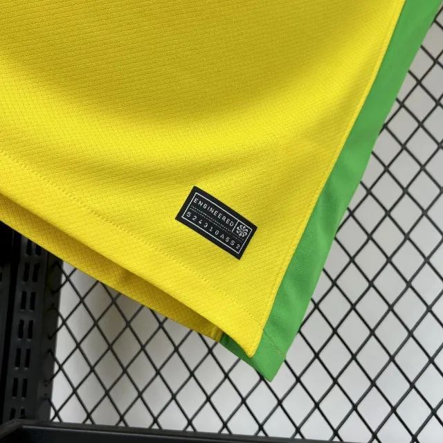 Camisa Seleção Brasileira 25/26 Amarela Com Detalhes Verde Nike