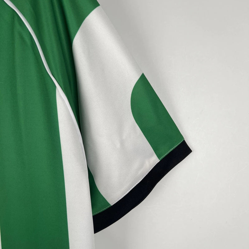 Camisa Retrô Real Betis 98/99 Home - Masculina - Modelo Torcedor - Branca e Verde