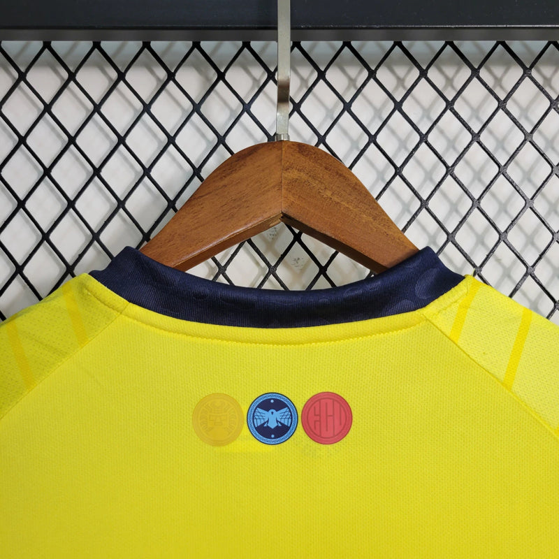 Camisa Equador Home I 2023/24 Torcedor Masculina - Amarela