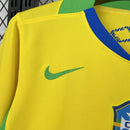 Camisa Seleção Brasileira 25/26 Amarela Com Detalhes Verde Nike
