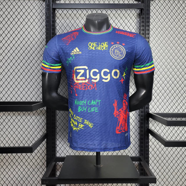 Camisa Ajax Edição Especial 2025/26 Adidas Jogador Masculina oficial, modelo player issue slim fit com tecnologia HEAT.RDY, escudo bordado e design exclusivo comemorativo."
