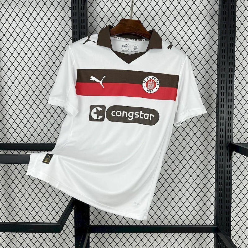 Camisa St. Pauli Away II 2025/26 Puma Torcedor Masculina - Branca