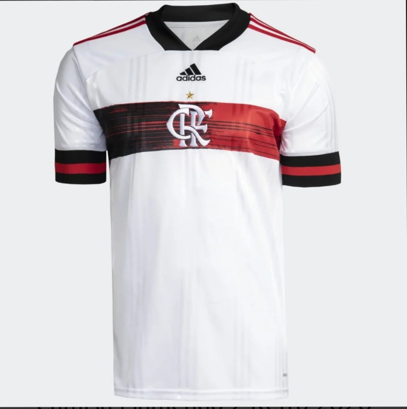 Camisa Flamengo Away (2) Retrô 2020/21 Adidas Torcedor Masculina - Branca