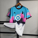 Camisa Minnesota United Away II 2023/24 Adidas Torcedor Masculina Branca, uniforme moderno da MLS, com conforto e estilo para torcedores apaixonados.”