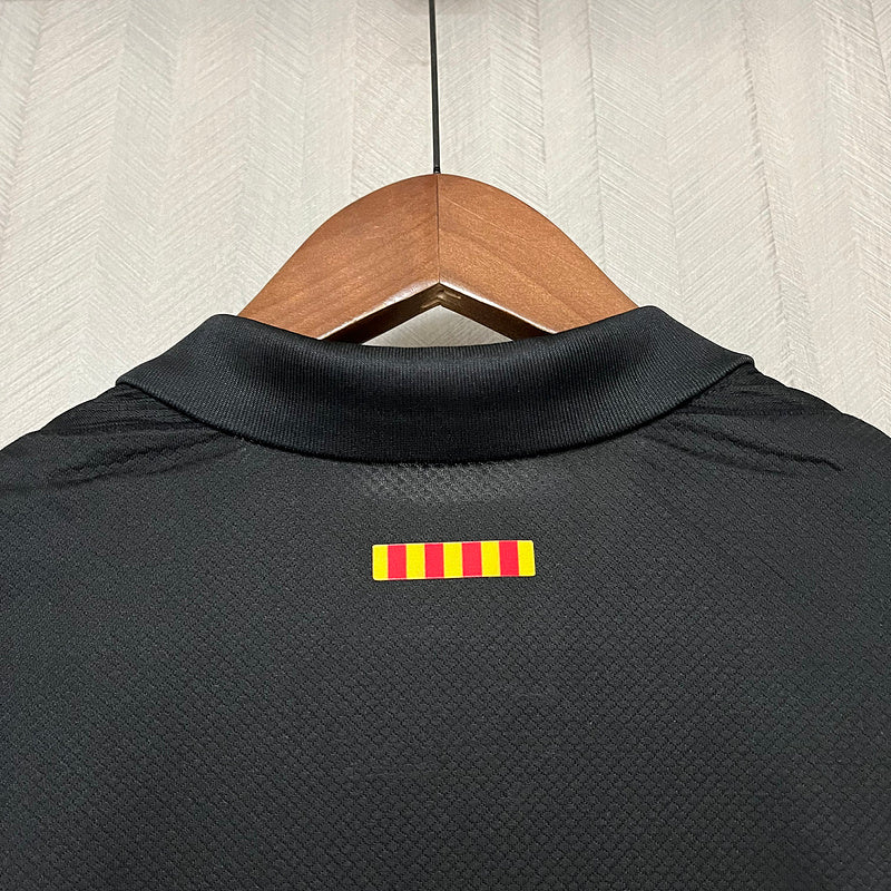Camisa Barcelona Away 24/25 Torcedor Nike Masculina - Preta