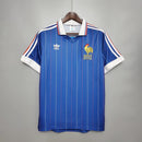 Camisa França Retrô 1982 Home torcedor masculina - Azul