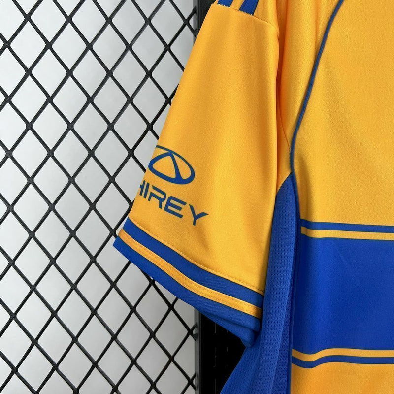 Camisa Tigres Home I 2025/26 Adidas Torcedor Masculina Amarela, uniforme clássico do clube mexicano, escudo bordado, tecido leve e respirável, conforto e estilo para torcedores"
