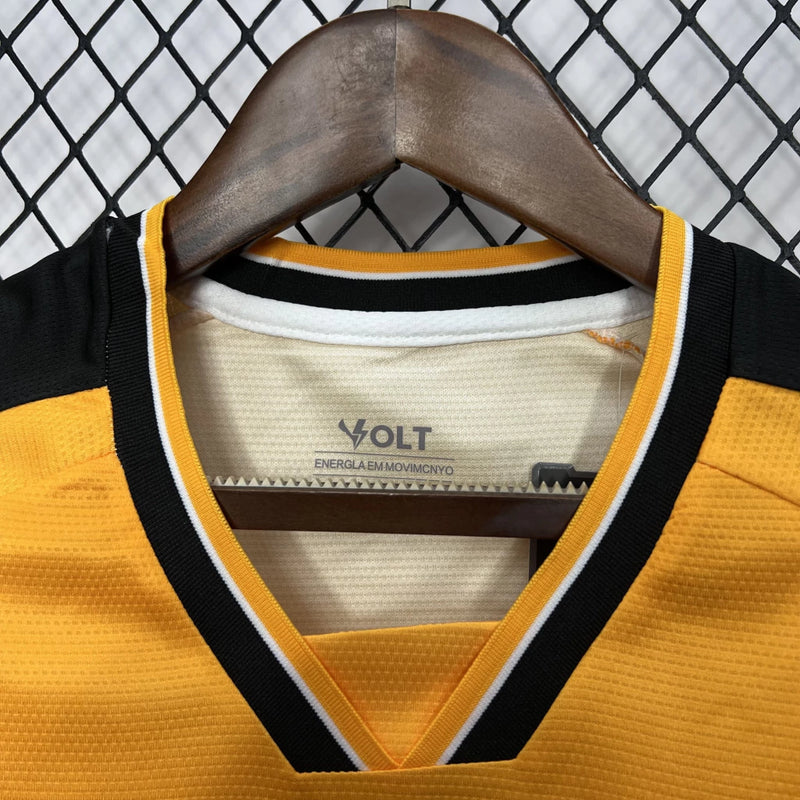 Camisa Criciúma Home 2024/25 Masculina para torcedor, amarela com detalhes em preto, modelo oficial do clube, ideal para fãs do Criciúma Esporte Clube"