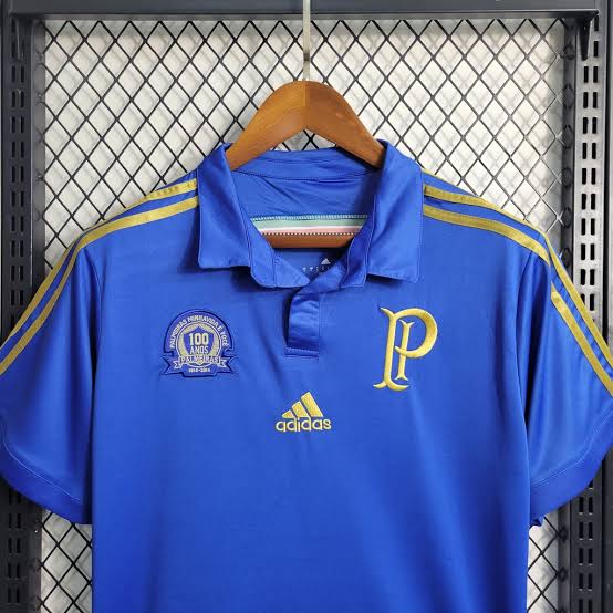 Camisa Palmeiras Retrô 14/15 Torcedor Masculina - Azul