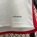 "Camisa Flamengo Away II 2024/25 Adidas Torcedor Masculina branca com detalhes em vermelho e preto, leve e respirável com tecnologia AEROREADY, ideal para jogos, treinos e torcedores Rubro-Negros