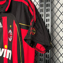 Camisa Retrô Milan 2006/2007 - Adidas Masculina - Vermelha e preta