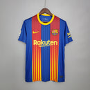 Camisa Barcelona Fourth IV 2020/21 Nike Retrô Masculina - Grená e Azul
