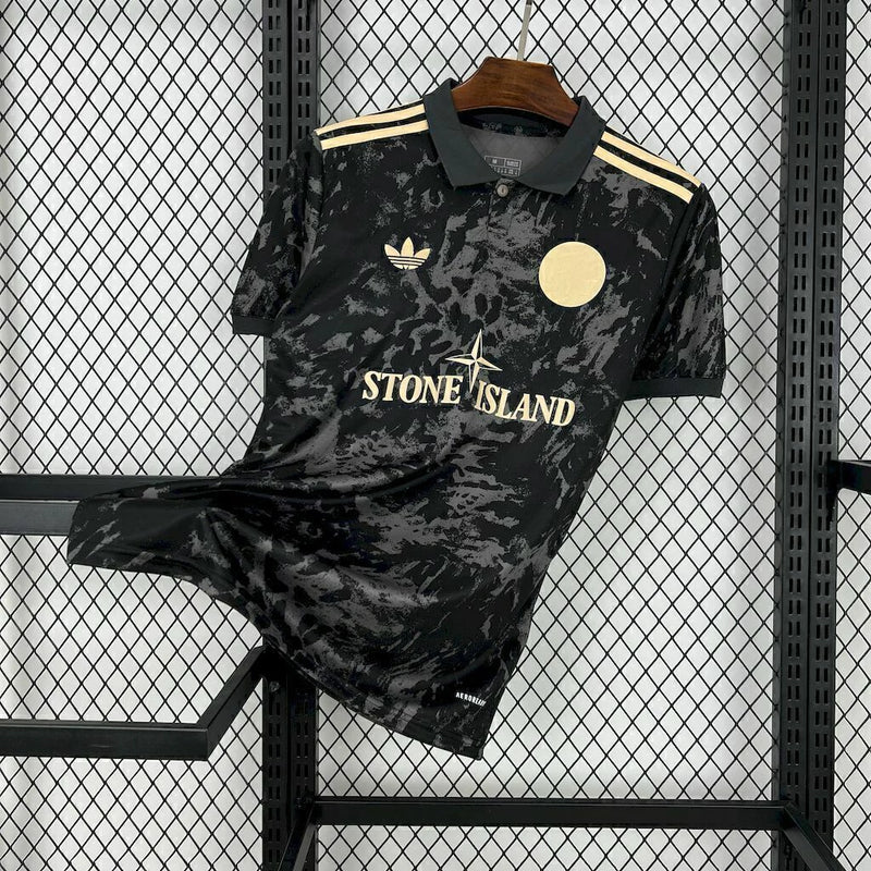 Camisa Ajax X Stone 25/26 Torcedor Masculina Adidas - Preta