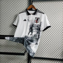 Camisa Japão Concept Smoke Dragon 2024/25 Adidas Torcedor Masculina na cor branca, uniforme conceito inspirado em dragão com detalhes de fumaça, design exclusivo, tecido leve e confortável.