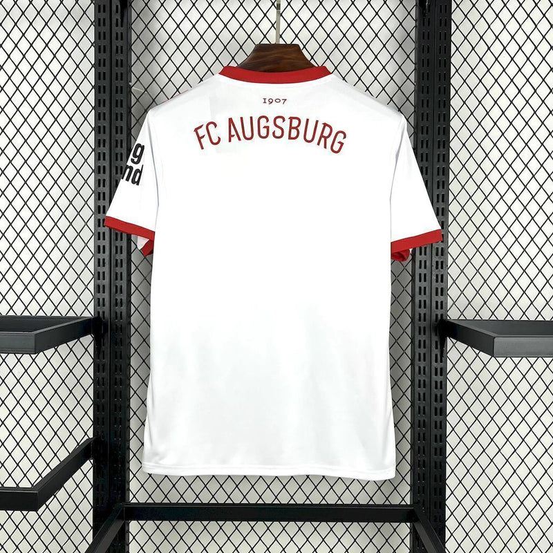 Camisa Augsburg Home I 2025/26 Torcedor Masculina - Branca