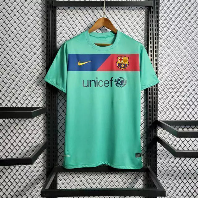 Camisa Retrô Barcelona Away 10/11 Nike - Ciano