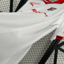 Camisa Braga Away II 2025/26 Puma Torcedor Masculina Branca, design moderno com detalhes vermelhos, conforto e tradição do futebol português