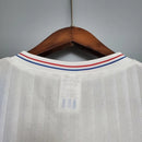 Camisa Olympique Marseille Home I 1990/91 Adidas Retrô Masculina Branca, uniforme clássico, escudo aplicado, tecido leve e respirável, ideal para torcedores e colecionadores.”