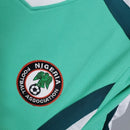 Camisa Nigéria Home I 1998/99 Nike Retrô Masculina verde, uniforme clássico das Super Eagles nos anos 90, modelo vintage histórico da seleção nigeriana de futebol”