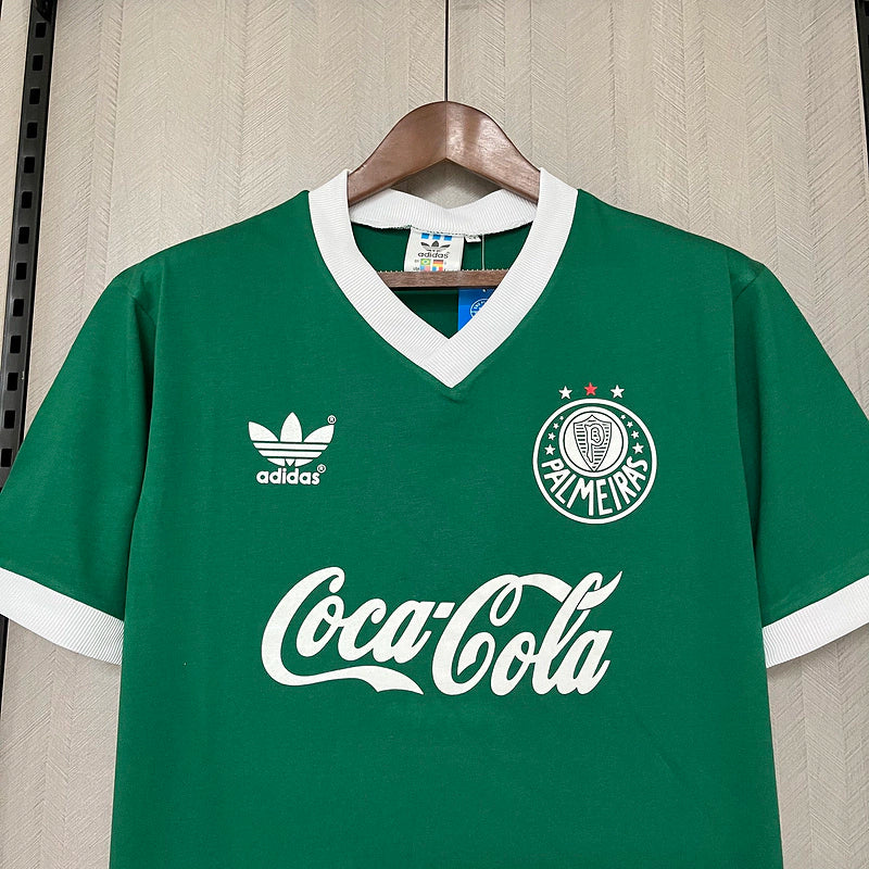 Camisa palmeiras Retrô 1988/89 Coca cola Torcedor masculina - Verde
