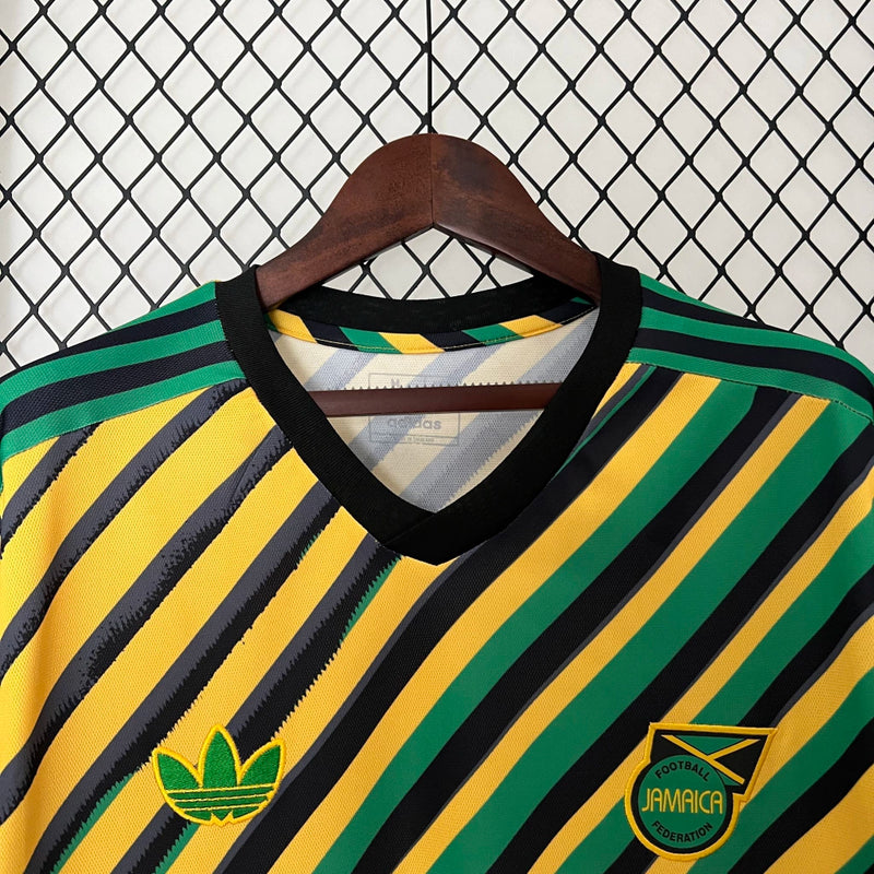 Camisa Jamaica Rei do Reggae 2024/25 Adidas Torcedor Masculina amarela, uniforme seleção Jamaica, detalhes em verde e preto, tecido leve e respirável, corte masculino."
camisa Jamaica Rei do Reggae 2024/25 amarela
camisa Adidas Jamaica torcedor masculina
uniforme seleção Jamaica 2024
camisa Jamaica Reggae Boyz 2024/25