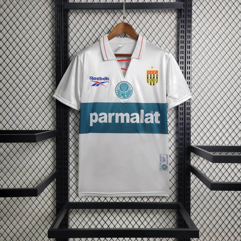 Camisa Palmeiras Third III 1997/98 Reebok Retrô Masculina verde clássica, modelo histórico do Verdão disponível na Wazemix, perfeita para torcedores e colecionadores."